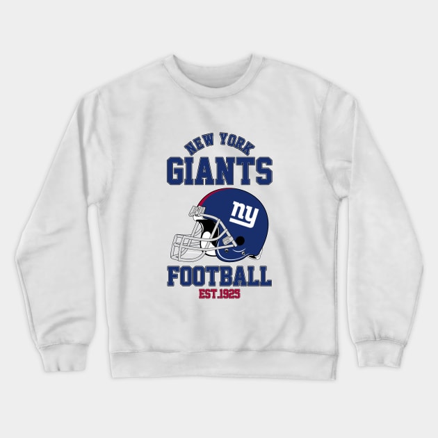 New York Giants Football Crewneck Sweatshirt by Warranty